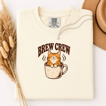 The same design on a Ivory shirt